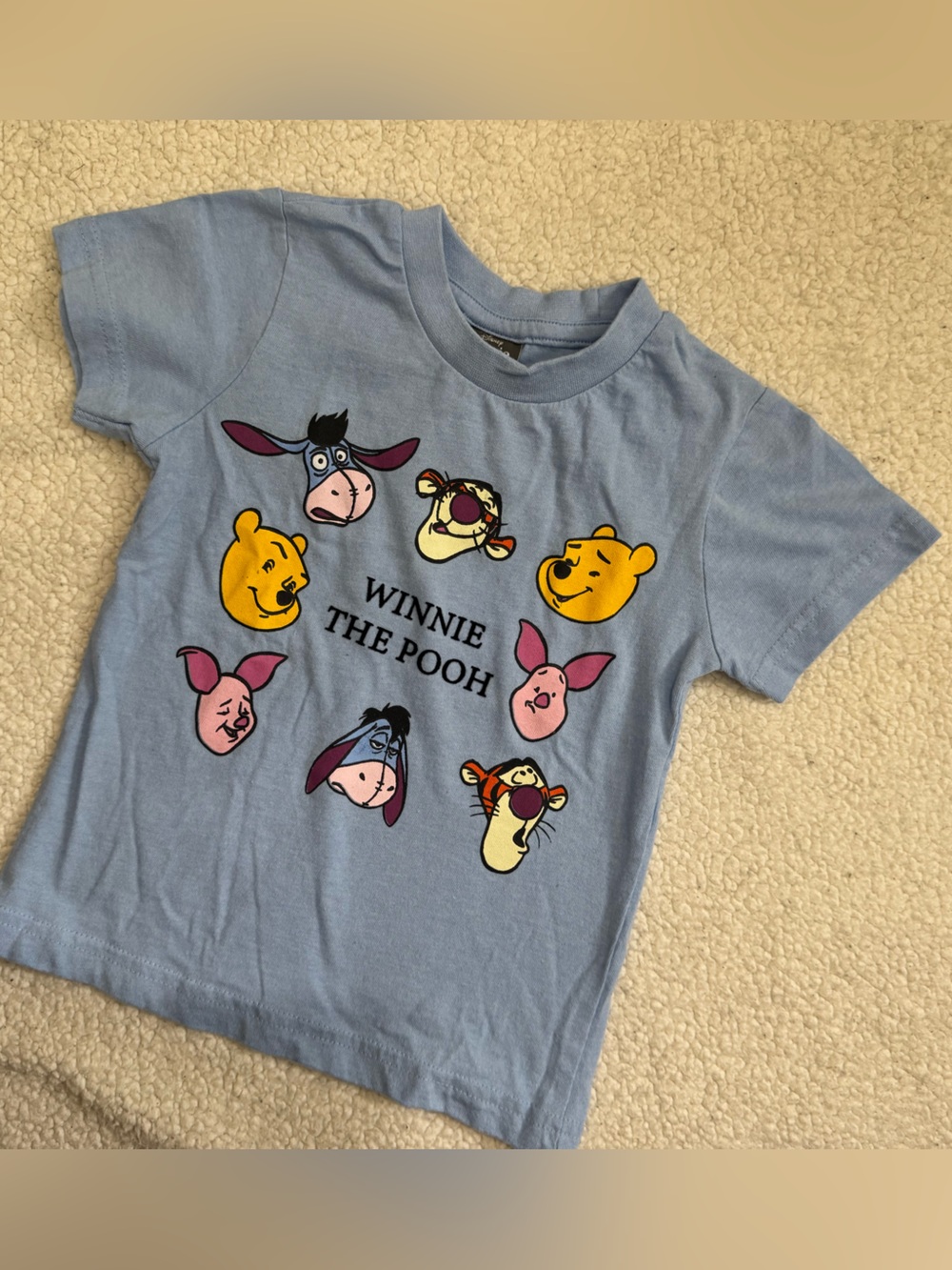 Light Blue Winnie the Pooh Character Tee
